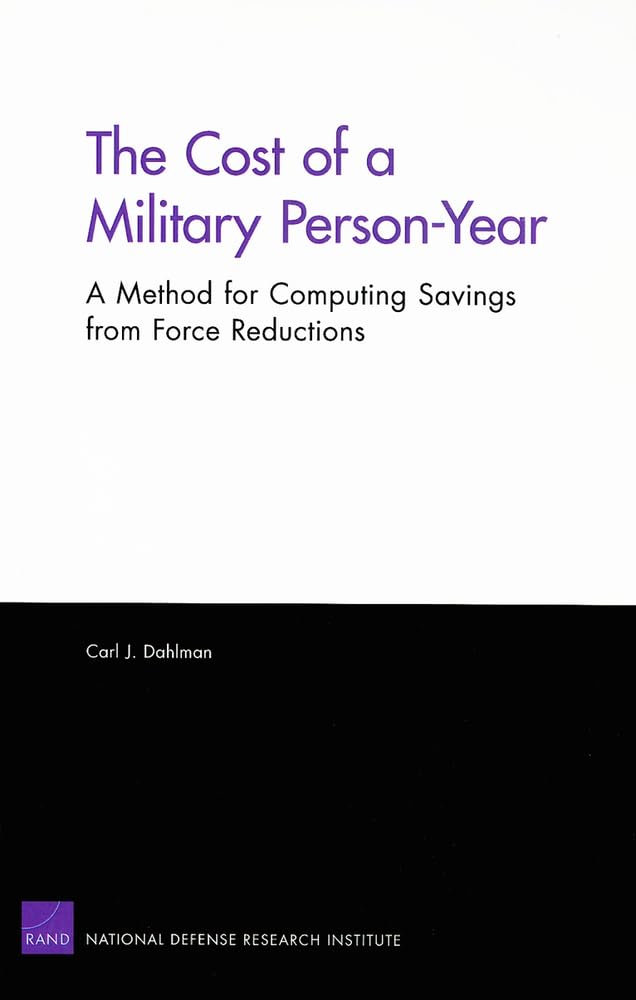 The Cost Of A Military Personyear: A Method For Computing Savings From Force Reductions: A Method For Computing Savings From Fo,New