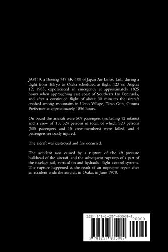 AIR CRASH INVESTIGATIONS: THE DEADLIEST SINGLE AIRCRAFT ACCIDENT IN AVIATION HISTORY The Crash of Japan Airlines Flight 123,Used