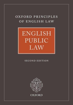 English Public Law (Oxford Principles of English Law),Used