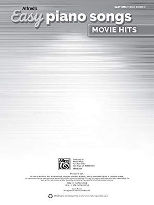 Alfred'S Easy Piano Songs  Movie Hits: 50 Songs And Themes