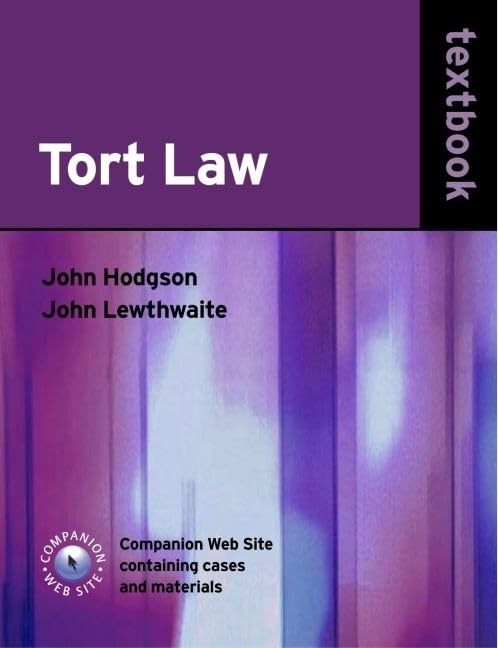 Tort Law Textbook,Used