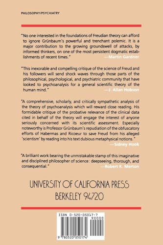 The Foundations of Psychoanalysis: A Philosophical Critique (Pittsburgh Series in Philosophy and History of Science) (Volume 2),Used