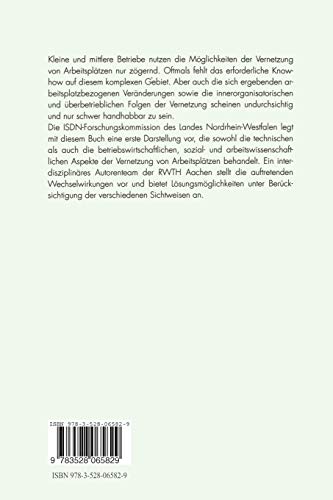 Betriebliche und berbetriebliche Vernetzung von Arbeitspltzen (Schriftenreihe der ISDNForschungskommision des Landes Nordrhein,Used