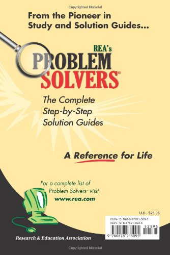 Chemistry Problem Solver (Problem Solvers Solution Guides),Used