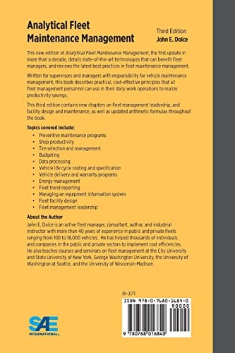 Analytical Fleet Maintenance Management, 3rd Edition,Used