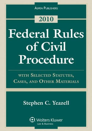 Federal Rules Civil Procedure with Select Statutes & Material 2010,Used