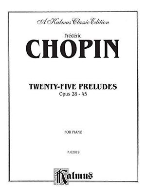 Twentyfive Preludes, Op. 2845 (Kalmus Edition),Used
