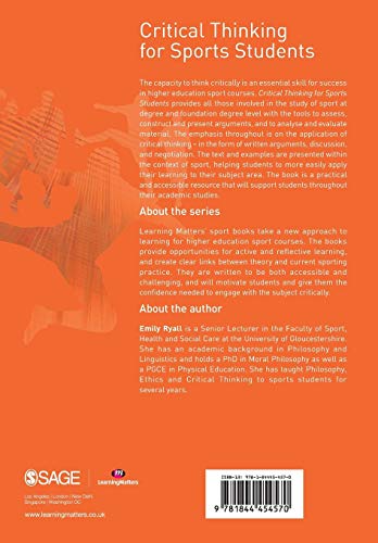 Critical Thinking for Sports Students (Active Learning in Sport Series),New