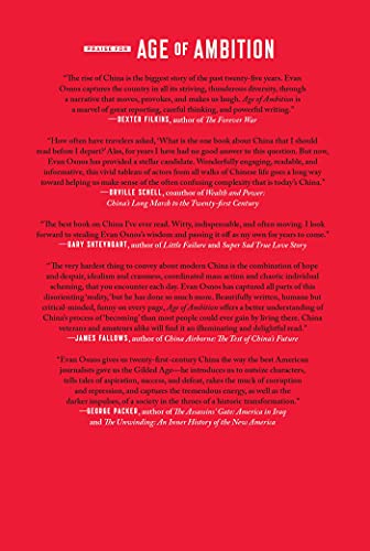 Age of Ambition: Chasing Fortune, Truth, and Faith in the New China: Chasing Fortune, Truth, and Faith in the New China,Used