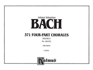 371 FourPart Chorales, Vol 2: Nos. 199371 (For Organ or Piano), Comb Bound Book (Kalmus Edition),Used