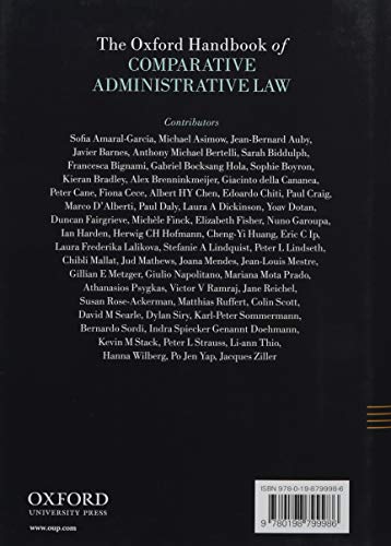 The Oxford Handbook of Comparative Administrative Law (Oxford Handbooks),Used