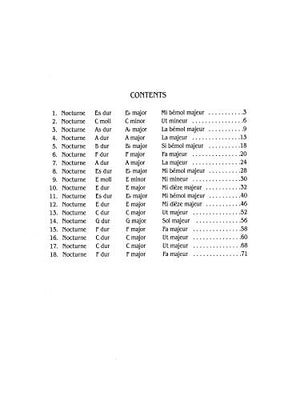 18 Nocturnes (Kalmus Edition)
