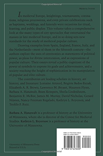 City and Spectacle in Medieval Europe (Volume 6) (Medieval Cultures),Used