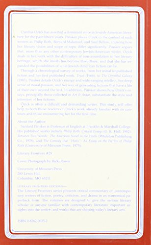Uncompromising Fictions of Cynthia Ozick (Volume 1) (Literary Frontiers Edition),Used