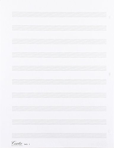 Carta Manuscript Paper No. 1  Basic,Used