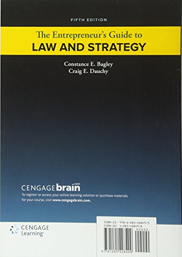 The Entrepreneur's Guide to Law and Strategy,New