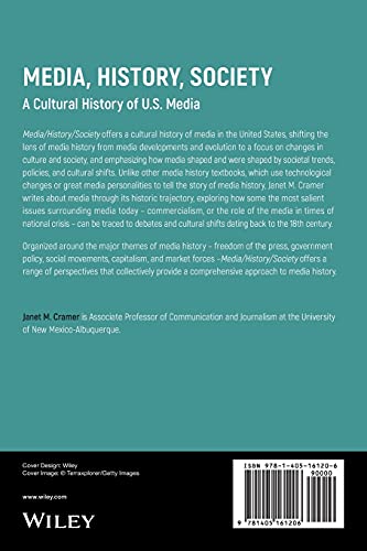 Media, History, Society: A Cultural History of U.S. Media,Used