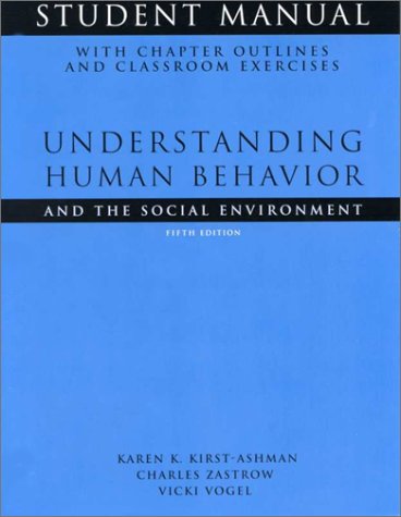 Understanding Human Behavior and the Social Environment: Student Manual With Chapter Outlines and Classroom Exercises,Used