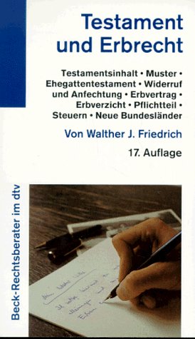 Testament und Erbrecht (BeckRechtsinformation) (German Edition),Used