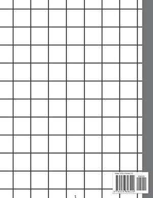 Graph Paper Composition Book, 1 inch square  thick lines: One inch Square Grid (without Margins) Notebook (Volume 2),Used
