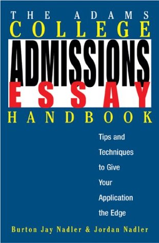 Adams College Admin. Essay Hb.,Used