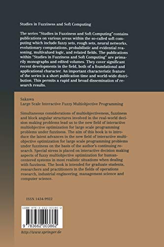 Large Scale Interactive Fuzzy Multiobjective Programming: Decomposition Approaches (Studies in Fuzziness and Soft Computing, 48),Used