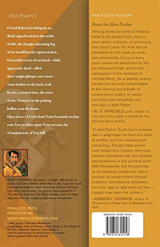 Idiot Psalms: New Poems (Paraclete Poetry),Used