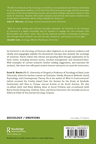 An Invitation to the Sociology of Emotions,Used