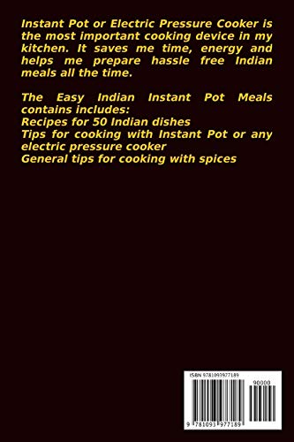 Easy Indian Instant Pot Cookbook: Healing with Spices and Herbs: 50 Quick and Easy Instant Pot Recipes (Essential Spices & Herbs,Used