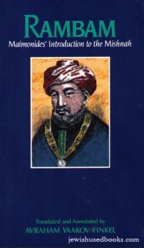 Rambam: Maimonides' Introduction To The Mishnah,New