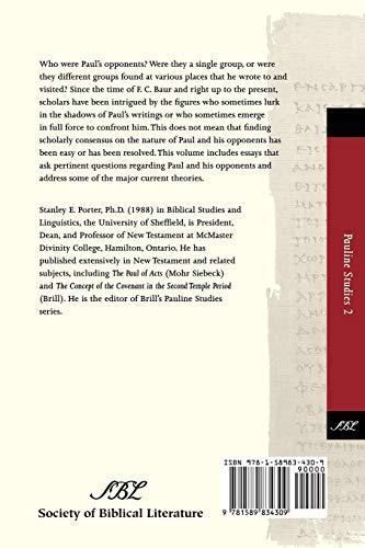 Paul and His Opponents (Pauline Studies),Used