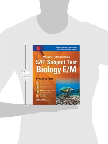 McGrawHill Education SAT Subject Test Biology E/M 4th Ed.,Used