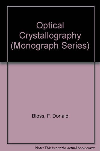 Optical Crystallography (Monograph Series),Used