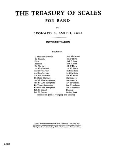 Treasury of Scales for Band and Orchestra: Conductor,Used