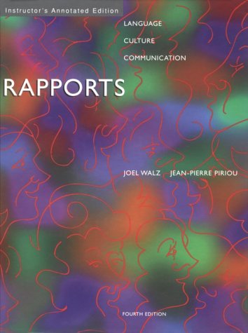 Rapports: Language, Culture, Communication (English and French Edition),Used