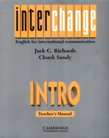 Interchange Intro Teacher'S Manual: English For International Communication-used