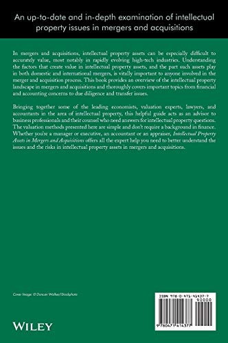 Intellectual Property Assets in Mergers and Acquisitions,Used