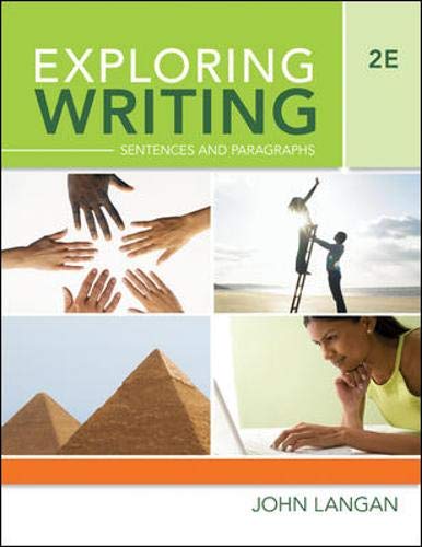 Exploring Writing: Sentences And Paragraphs,Used
