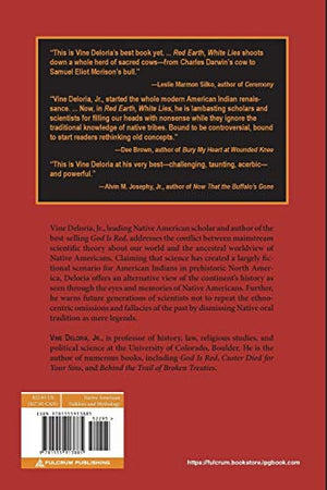 Red Earth, White Lies: Native Americans and the Myth of Scientific Fact,Used