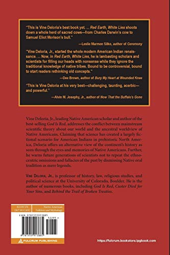 Red Earth, White Lies: Native Americans and the Myth of Scientific Fact,Used