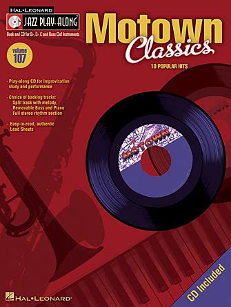 Motown Classics  Jazz PlayAlong Volume 107 Book/Online Audio (Hal Leonard Jazz PlayAlong),Used