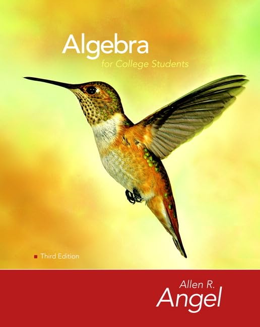 Algebra For College Students-used