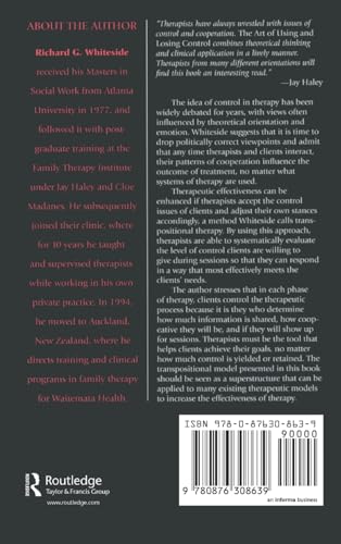 The Therapeutic Stances: The Art Of Using And Losing Control: Adjusting The Therapeutic Stance,Used