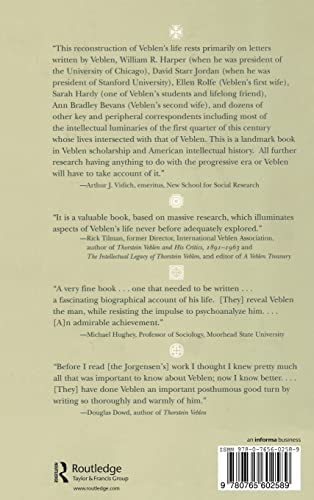 Thorstein Veblen: Victorian Firebrand,Used