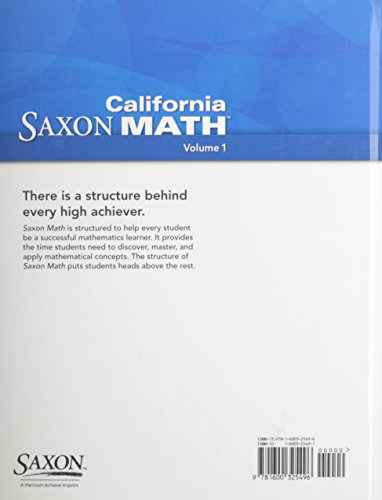 Saxon Math Intermediate 5: Student Edition Vol. 1 2008,Used