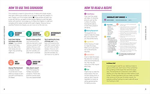 Bake Up! Kids Cookbook: Go from Beginner to Pro with Recipes and Essential Techniques,Used