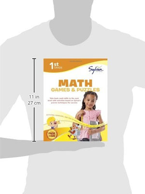 1st Grade Math Games and Puzzles: Activities, Exercises, and Tips to Help You Catch Up, Keep Up, and Get Ahead (Sylvan Math Work,Used
