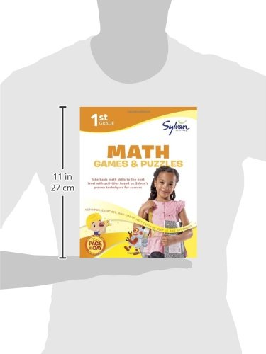 1st Grade Math Games and Puzzles: Activities, Exercises, and Tips to Help You Catch Up, Keep Up, and Get Ahead (Sylvan Math Work,Used