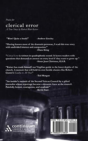 Clerical Error: A True Story (Handbooks of Catholic Theology),New