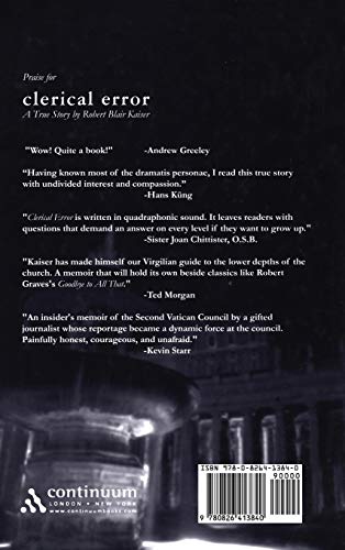 Clerical Error: A True Story (Handbooks of Catholic Theology),New